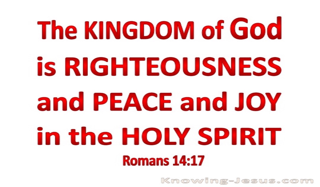 Romans 14:17 Kingdom Of God (red)